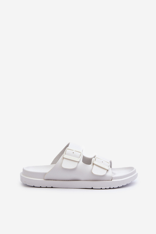 Ľahké Penové Dámske Žabky S Sponami Big Star NN274A751 Biele