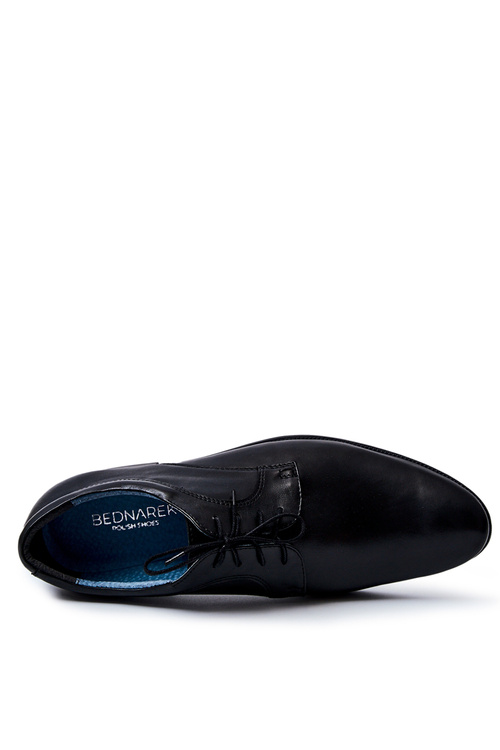 Pánske topánky Bednarek Elegantné kožené čierne Gaspare