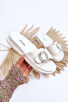 Dámska platforma Flip -flops s ozdobou White Beneca
