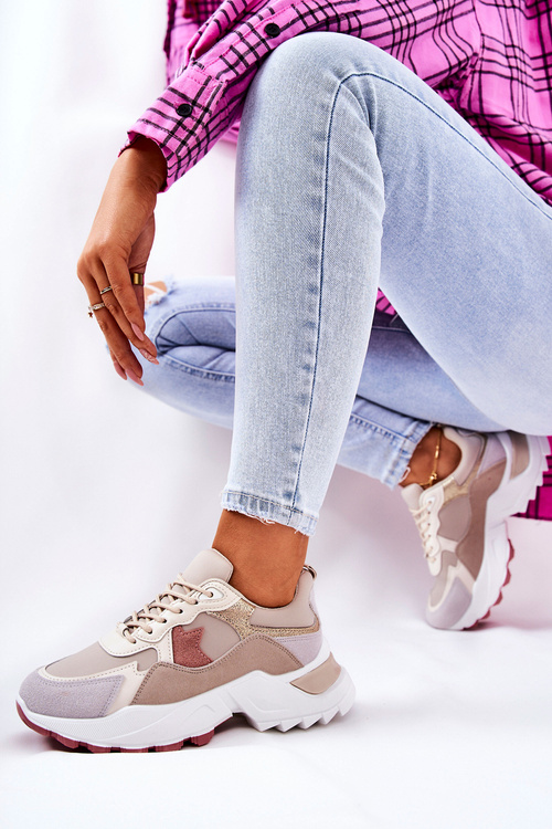 Športové topánky na béžovej a ružovej Berenice Platform