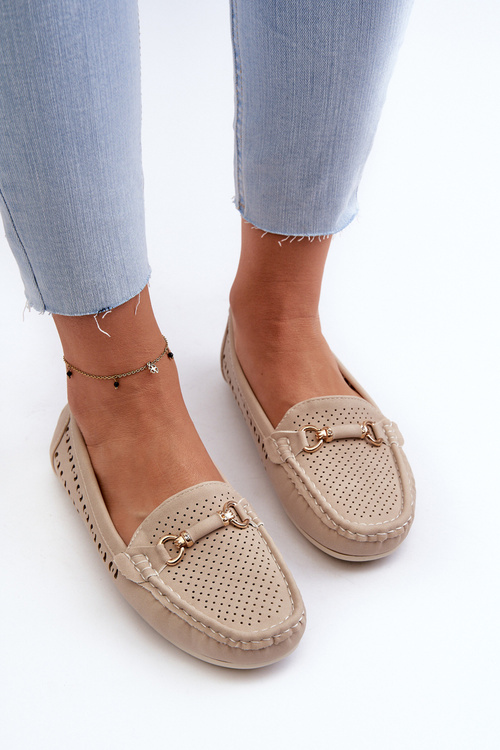 Dámske čierne čipkované mokasíny Rasirna