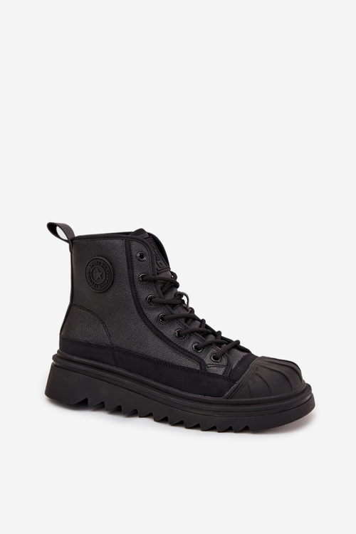 Vysoké Dámské Tenisky Zateplené Big Star OO274A355 Černé