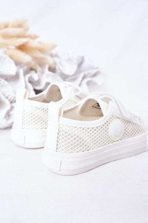Dětské Síťované Tenisky BIG STAR HH374014 Bíle