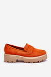 Classic Suede Moccasin Shoes, Corrin Orange