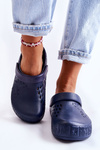 Ľahká Kroksy veľká hviezda Kroksy II275002 NAVY BLUE PLIPPERS