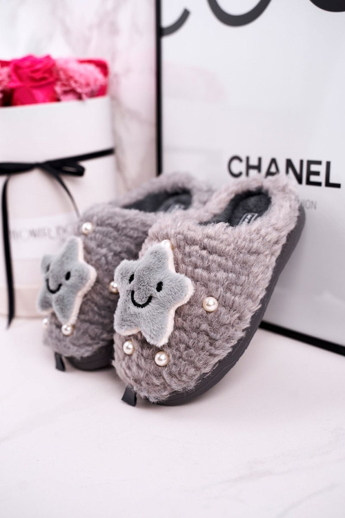 Detský izolovaný flip flops Grey Little Star