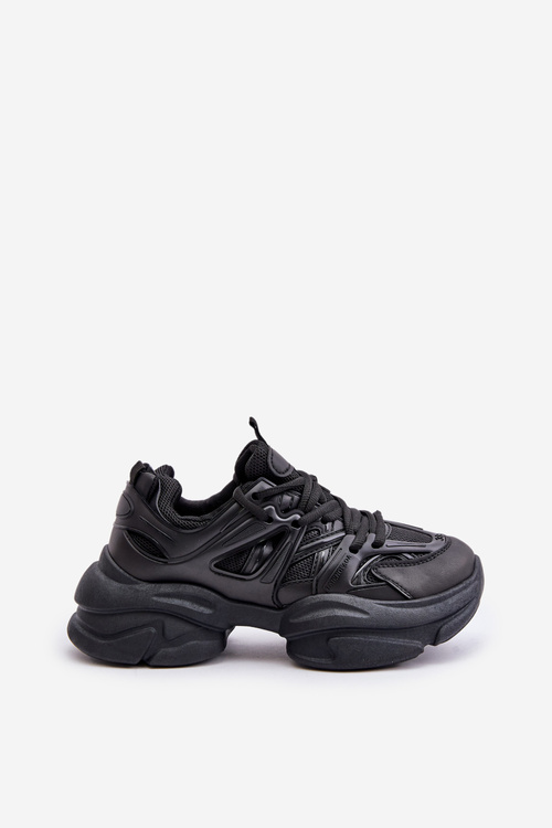 Dámské tenisky na masivní podrážce černé Amoserna