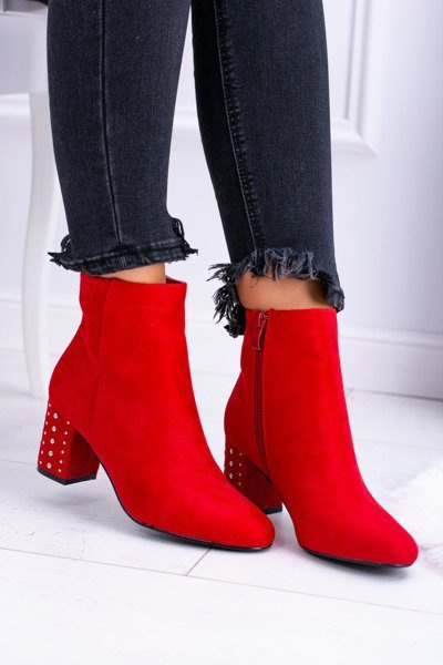 Teplé dámske topánky na stĺpiku Red Jokasta