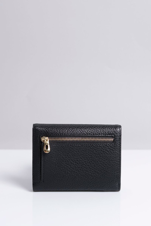 Mały Damski Czarny Portfel Portmonetka