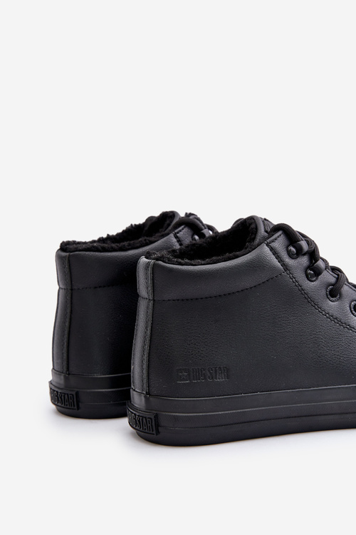 Mužské zateplené tenisky s zipem černé Big Star MM174012