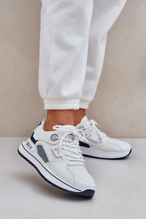 Sportovní Boty Tenisky Dámské Big Star NN274A103 HI-POLY SYSTEM Bílá-Námořnická