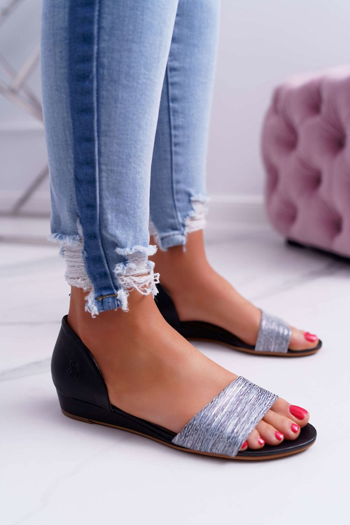 Dámske sandále Maciejka Leather Black 1971 Nomara