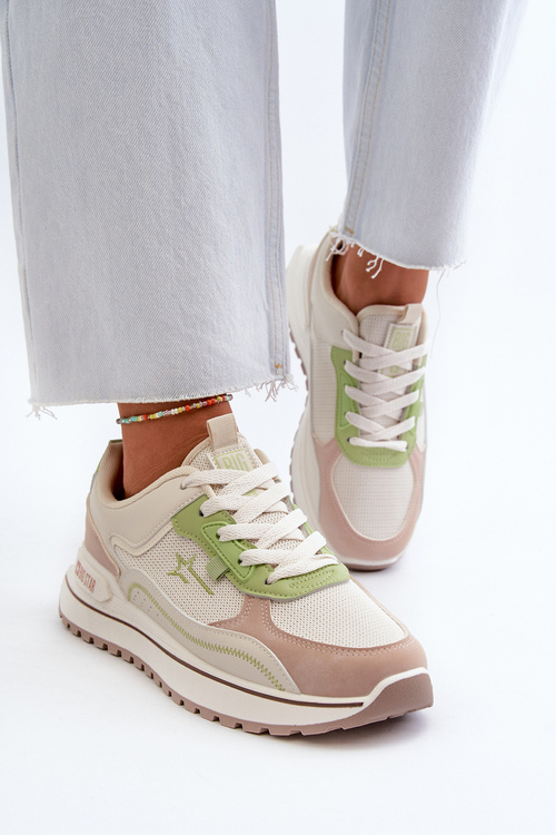 Dámské tenisky Big Star NN274A091 Beige-Zelené