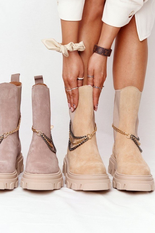 Semišové Boty Pérka Lewski Shoes 2998-0 Sandové