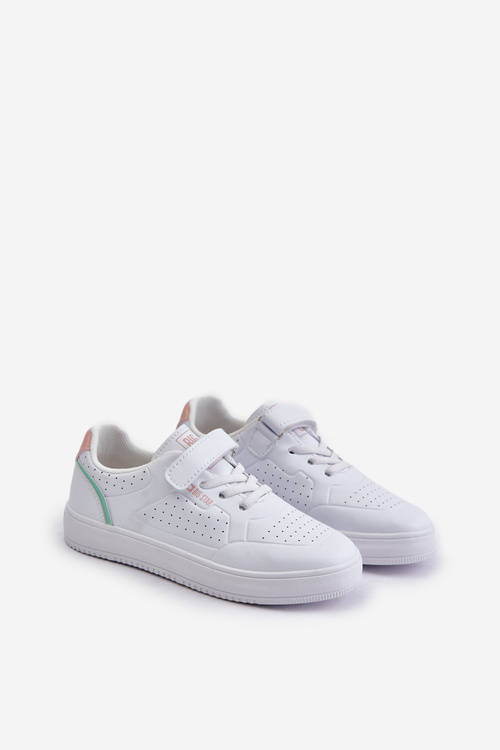 Dětské Tenisky Z Eko Kůže Na Suchý Zip Big Star OO374005 Bílé