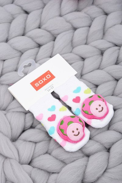 Baby Socks with Soxo Mushroom Rattle