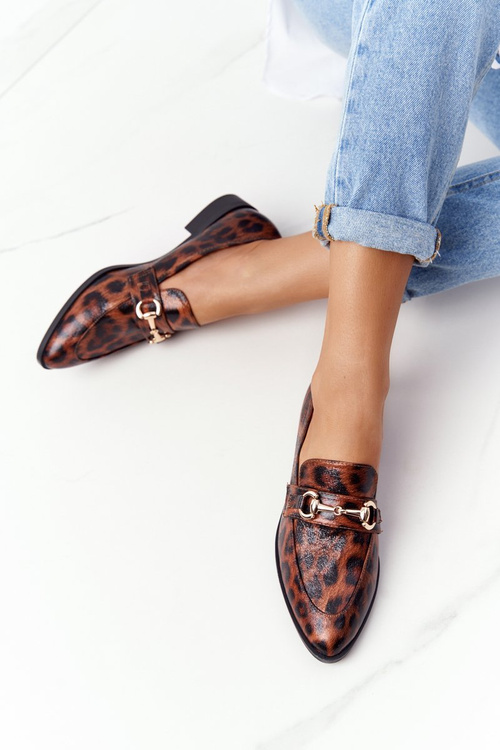 Elegantní Dámské Mokasíny S.Barski Leopard