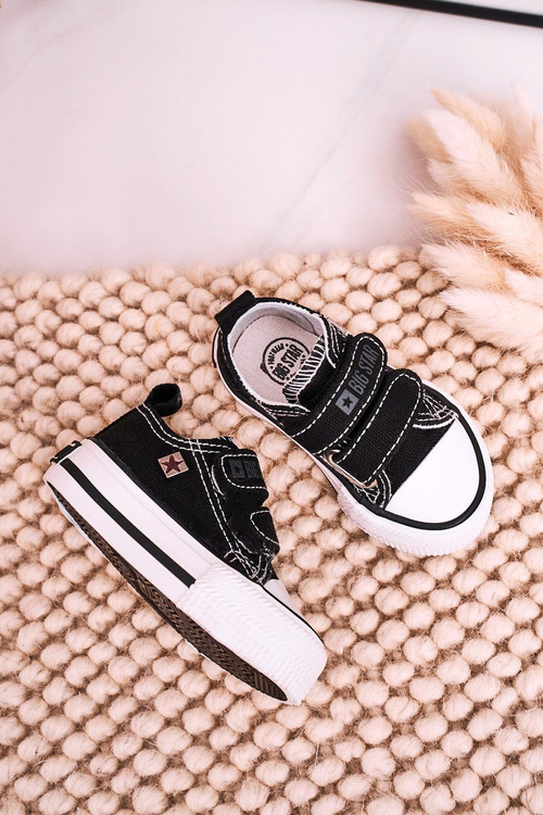 Dětské Tenisky Na Suchý Zip BIG STAR HH374096 Černé