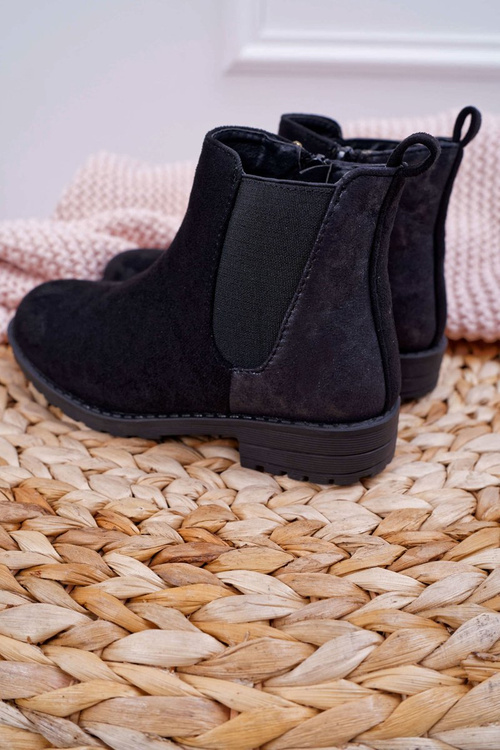 Dětské kotníkové boty Černé Mergolo