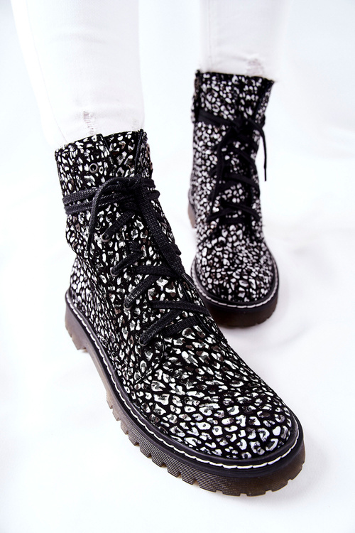 Dámske topánky topánky Maciejka Black and White 01609-48