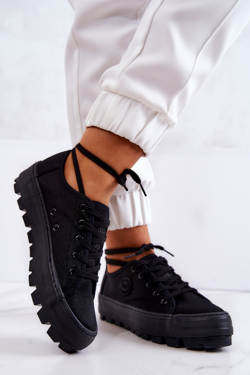 Dámske tenisky na platforme Big Star JJ274489 Black