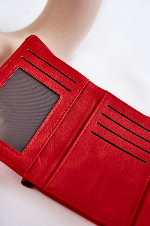 Dámská malá peněženka s magnetem červene Zaya