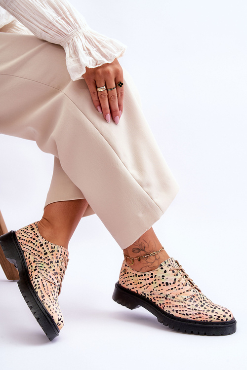 Dámské Kožené Boty Maciejka 04087-18 Oranžová a černá