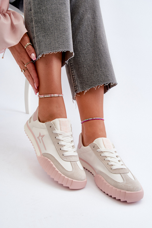 Nízke dámske tenisky Big Star NN274868 ružové