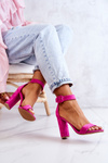Semišové podpätky Jacqueline fuchsia
