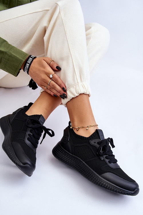 Dámske pohodlné tenisky Pamäť penového systému Big Star LL274414 Čierna