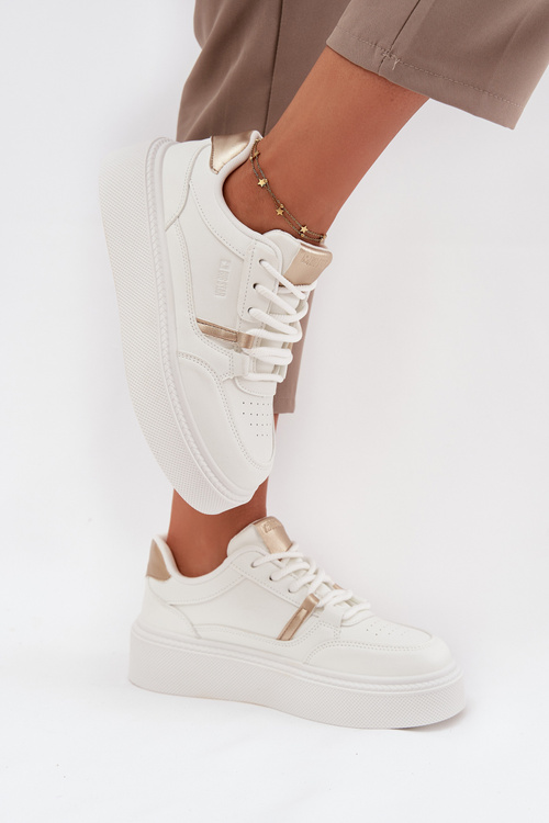Dámske Sneakers Na Platforme Big Star SS274359 Biele