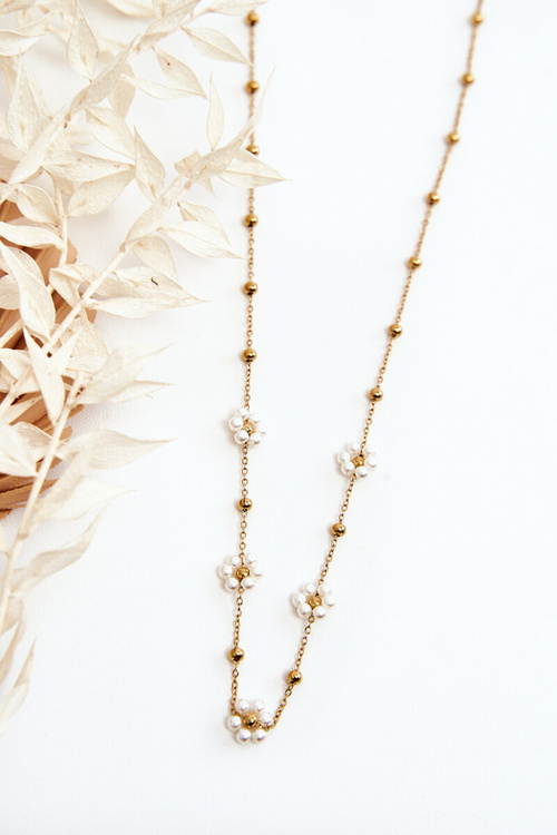 Dámský řetízek s módními přívěsky zlate