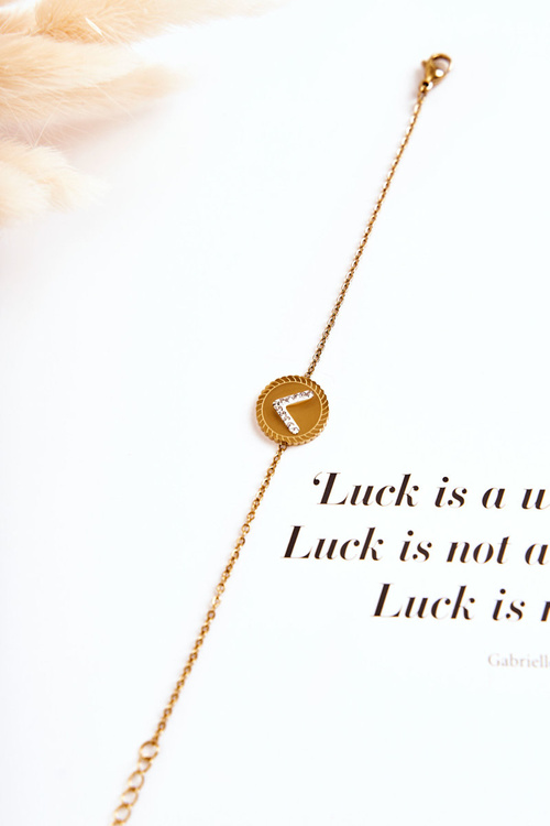 Celebrity Dámsky náramok s ozdobou a zirkónmi zlata