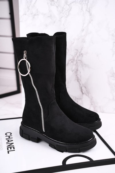 Izolované topánky pre deti čierna norabel