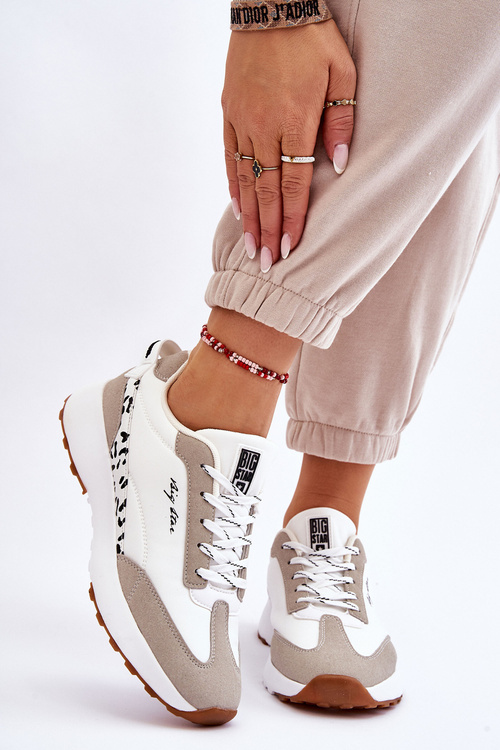 Dámske tenisky Pamäť penového systému Big Star LL274957 biela