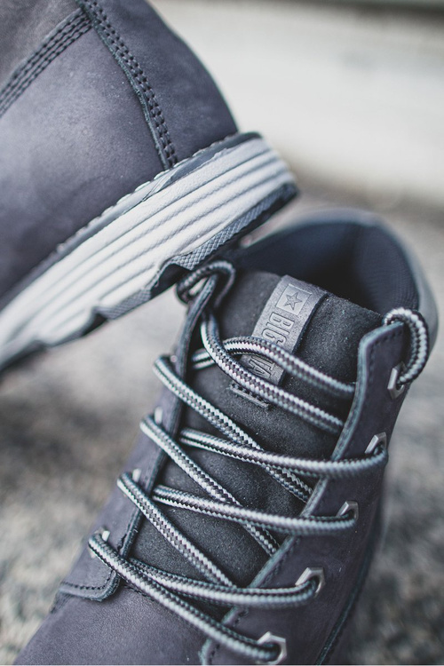 Big Star Black EE174228 Kožené topánky