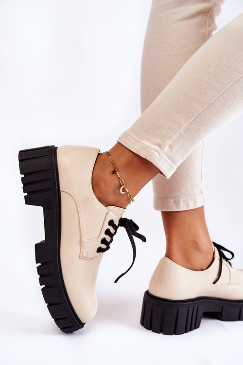 Módní Kůže boty La.Fi 210013BE-PU Béžová