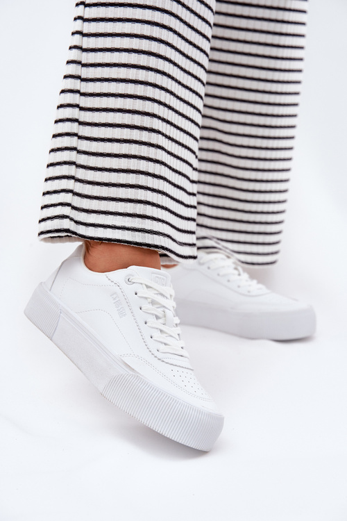 Nízke sneakersy z eko kože Big Star RR274303 Biele