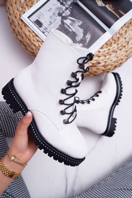 Dámska plochá päta vysoká podpätka biele topánky biele Buena