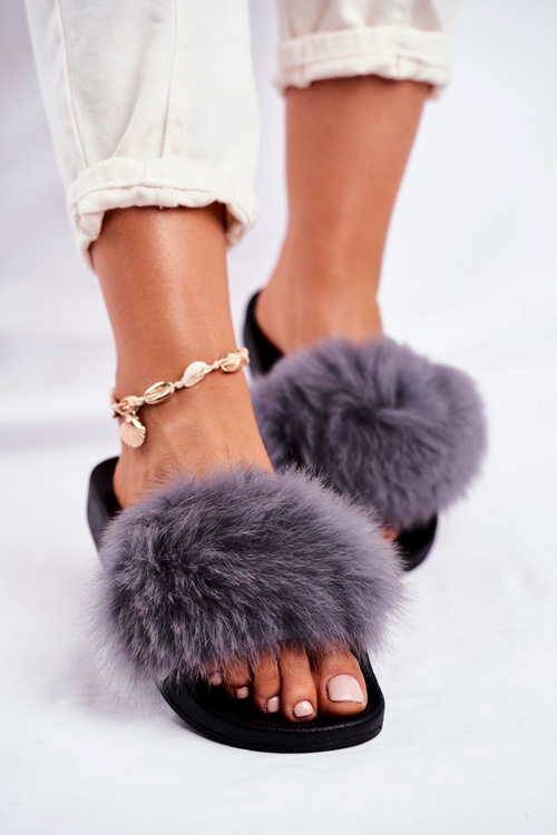 Dámske šedé flops Belmondo