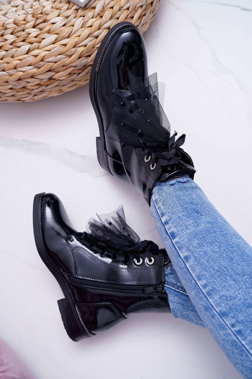 Dámské Kotníkové Boty černé Barski 39-2