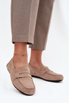Loafersy Mokasyny Damské Ploché Béžové Soreline