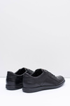 Men's Black Leather Shoes Nikopol Casual Polver