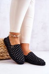 Ženská polka dot espadrilles veľká hviezda jj274867 čierna