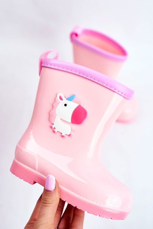Detské gumové galoshes Pink Unicorn