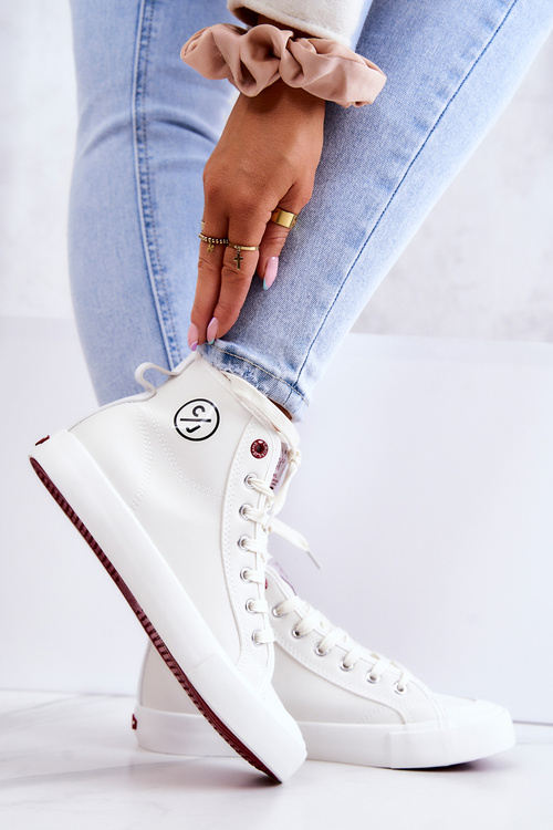 Dámské vysoké tenisky Cross Jeans JJ2R4056C Bílé