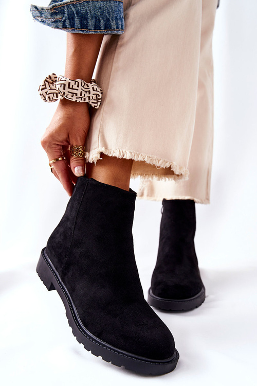 Black Laurette Black Jodhpur topánky