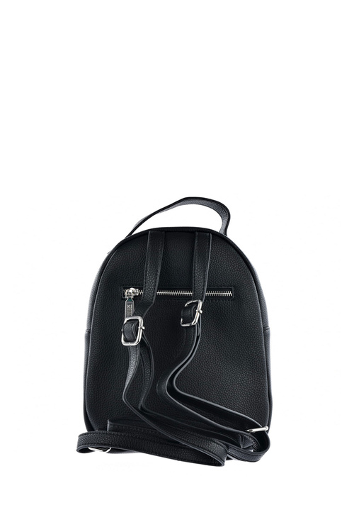 Prešívaná koža batoh veľká hviezda KK574059 čierna