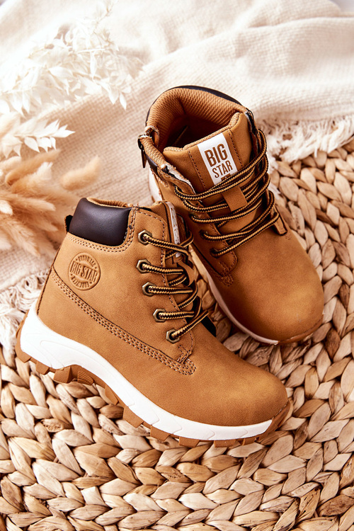 Veľká hviezda II374101 Detské turistické topánky Camel