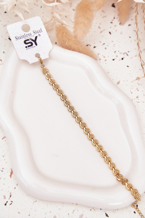 Zlatý náramek ze zdravotní nerezové oceli